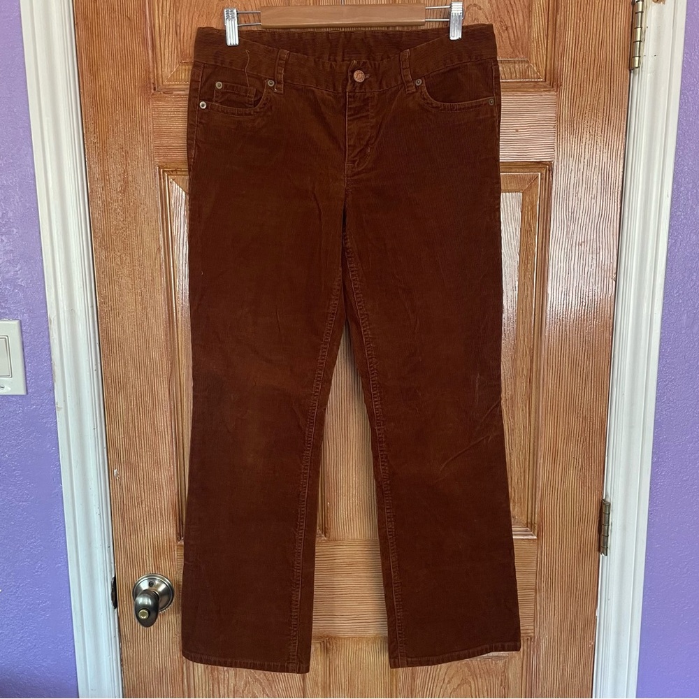J. Crew Rust Corduroy Trousers
